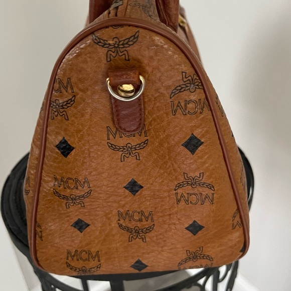 MCM Vintage Small Boston Bag with Crossbody Strap *Authentic* Good Condition - Picture 10 of 16